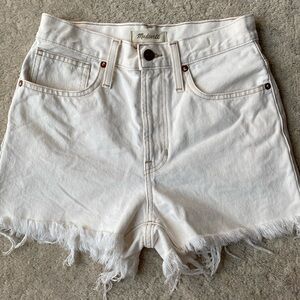 Madewell Perfect Jean Short in Cloud Lining